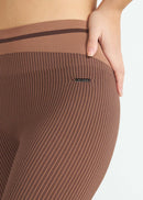 Calça Legging Feminina Skin Texture - Marrom