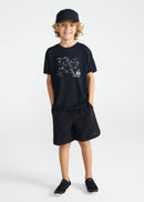 Camiseta Infantil Masculina Manga Curta Thermodry Cidade - PRETO