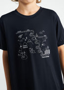 Camiseta Infantil Masculina Manga Curta Thermodry Cidade - PRETO