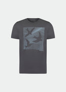 Camiseta Masculina Manga Curta Thermodry Passaros - CINZA