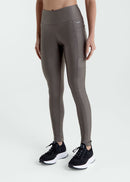 Calça Legging Feminina Bolsos Brilho - VERDE