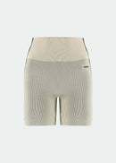 Bermuda Slim Feminina Skin Stripes - Bege