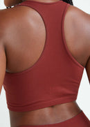 Top Feminino Skin Soft Ribana - Marrom