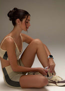 Bermuda Slim Feminina Skin Stripes