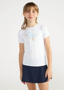 Camiseta Feminina Infantil Thermodry Gaivota - BRANCO
