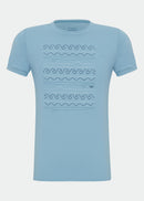 Camiseta Infantil Masculina Manga Curta Thermodry Praia - AZUL