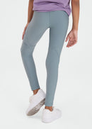 Calça Legging Infantil Feminina Recortada - VERDE