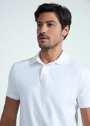 Polo Masculino Manga Curta Premium - BRANCO