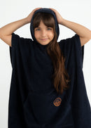 Poncho Infantil  Atoalhado Mag - AZUL