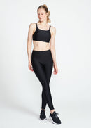 Top Feminino Tiras Brilho - PRETO